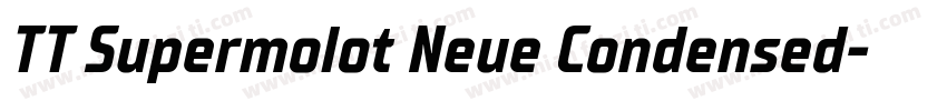 TT Supermolot Neue Condensed字体转换